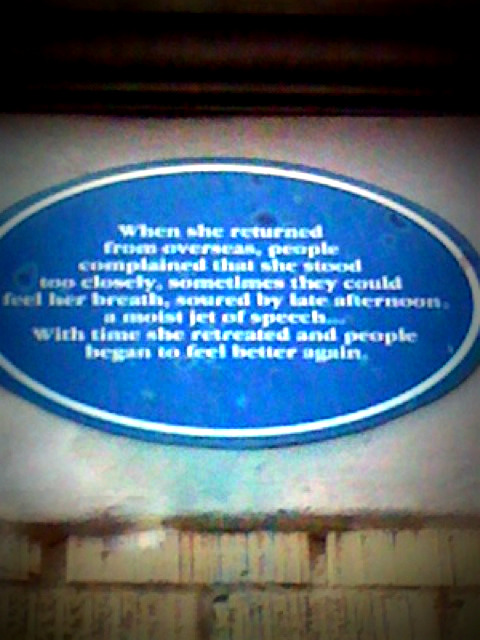 poetry plaque on Keefer street